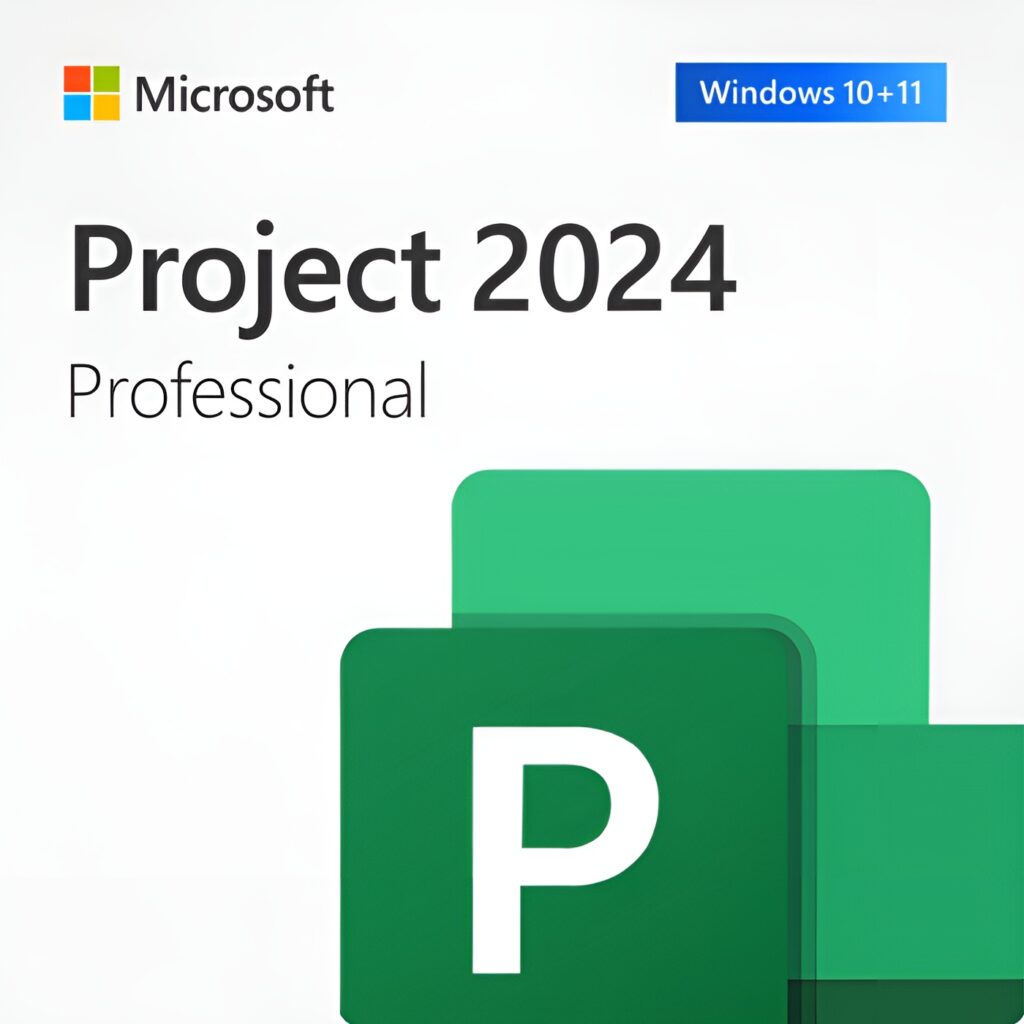 Microsoft Project 2024 Professional lifetime license for PC - advanced project management with Gantt charts, resource management, portfolio selection