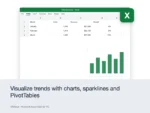 Microsoft Excel 2024 for PC – Visualize trends with charts, sparklines and PivotTables