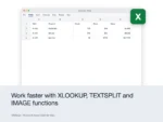 Microsoft Excel 2024 for Mac – Work faster with XLOOKUP, TEXTSPLIT and IMAGE functions