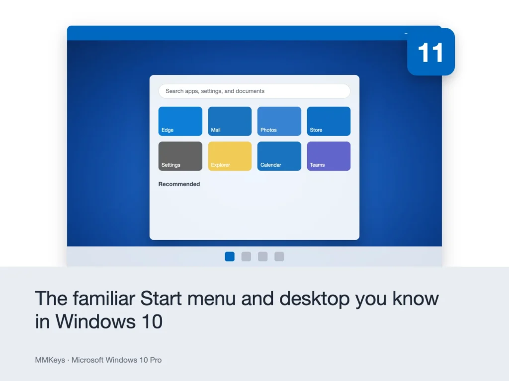 Microsoft Windows 10 Pro – The familiar Start menu and desktop you know in Windows 10